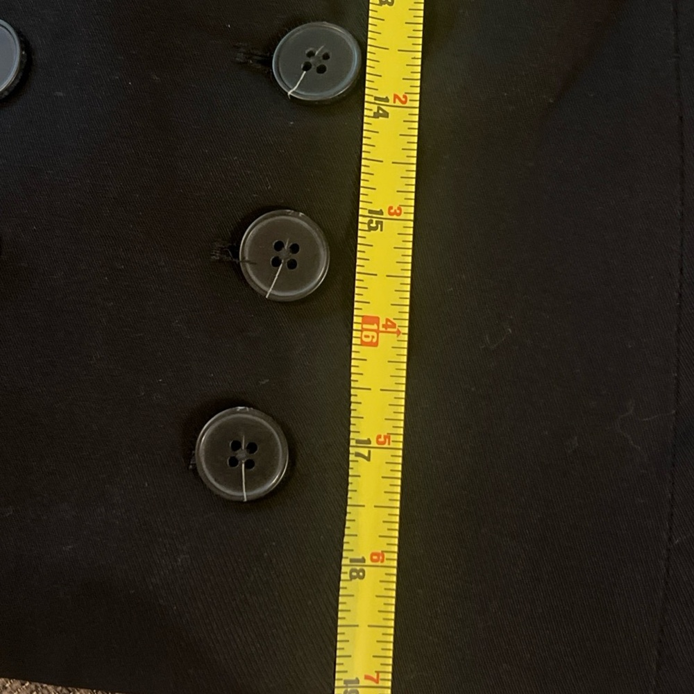 NWT FREE PEOPLE Suit Shop Sz 8 GABBIE BLACK VEST - Picture 5 of 10